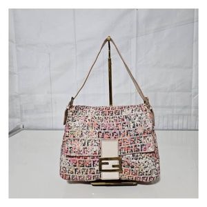 Authentic FENDI Zucchino Floral Forever Mama Baguette Multicolor